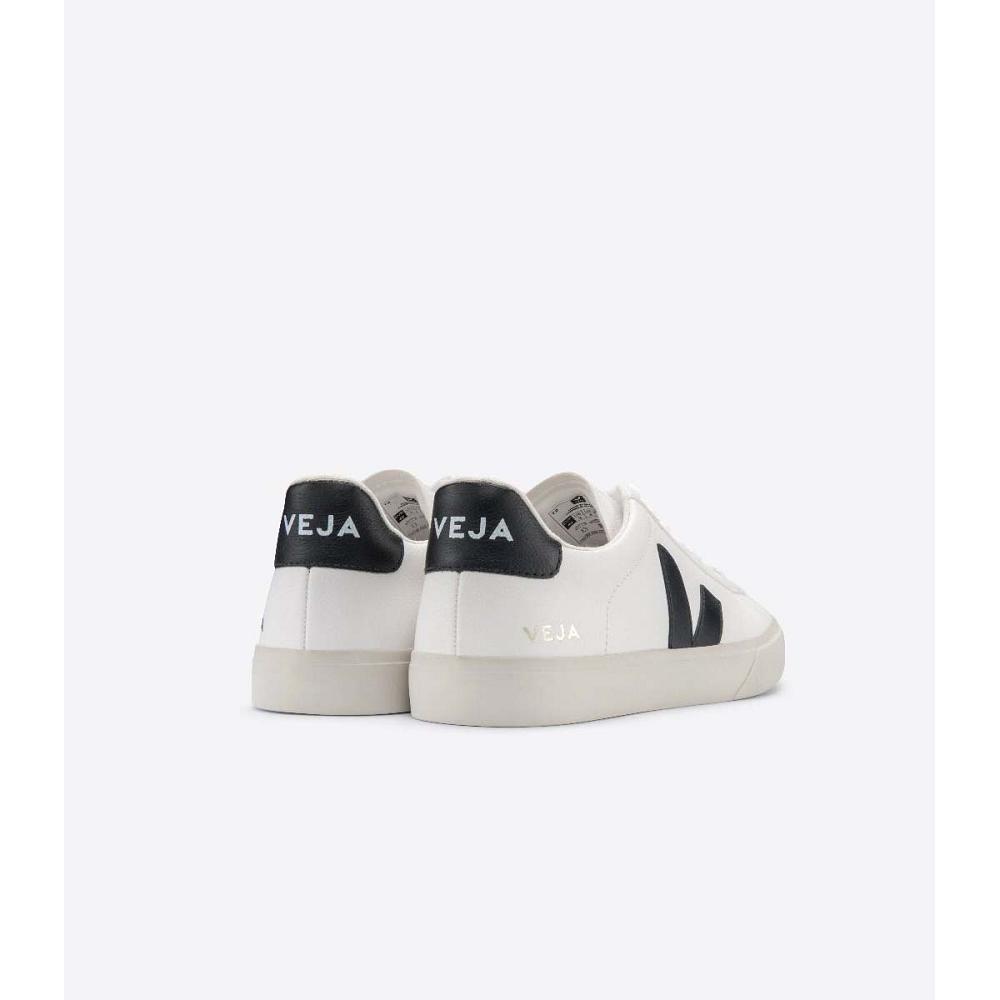 Veja CAMPO CHROMEFREE Low Tops Sneakers Damske White/Black | SK 592LIS